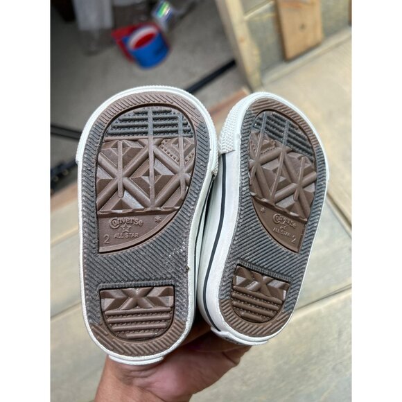 Converse Chuck Taylor All Star Sneakers Infant US2 11cm Gray Low Top 7J794 - Picture 7 of 8